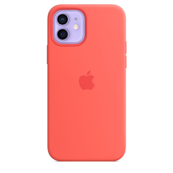 Silicone case для iPhone 12|12 Pro (Pink Citrus)