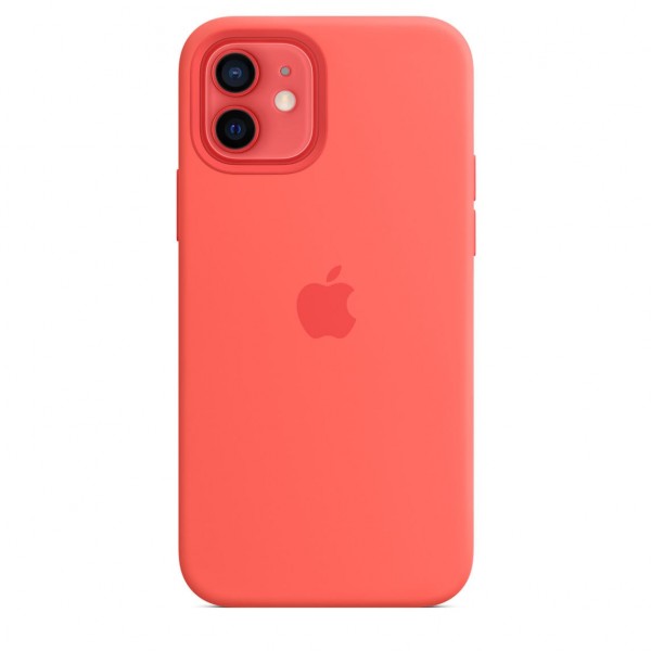 Silicone case для iPhone 12|12 Pro (Pink Citrus)