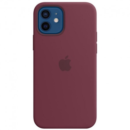Silicone case для iPhone 12|12 Pro (Plum)