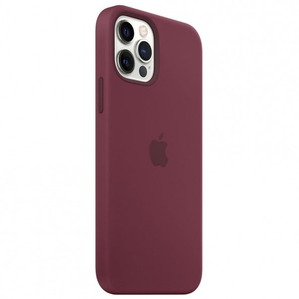 Silicone case для iPhone 12|12 Pro (Plum)