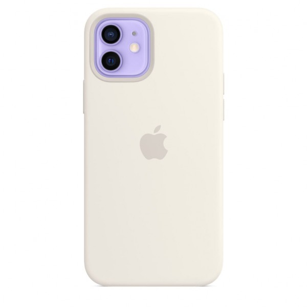 Silicone case для iPhone 12|12 Pro (White)