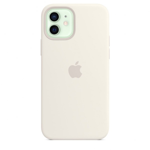 Silicone case для iPhone 12|12 Pro (White)