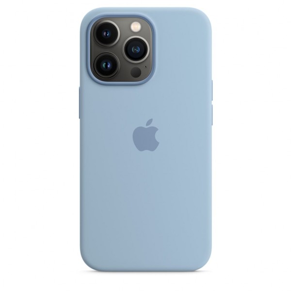 Apple Silicone Case with MagSafe для iPhone 13 Pro Max (MN693) Blue Fog