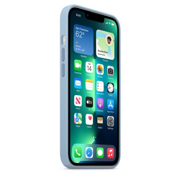 Silicone Case для iPhone 13 Pro (Blue Fog)