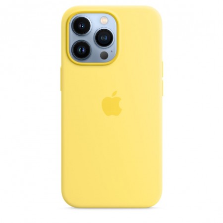 Silicone Case with Magsafe для iPhone 13 Pro Max (Lemon Zest)