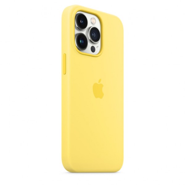 Apple Silicone Case with MagSafe для iPhone 13 Pro (MN663) Lemon Zest