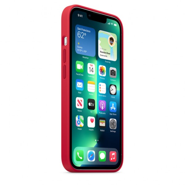 Silicone Case with Magsafe для iPhone 13 Pro (Product Red)
