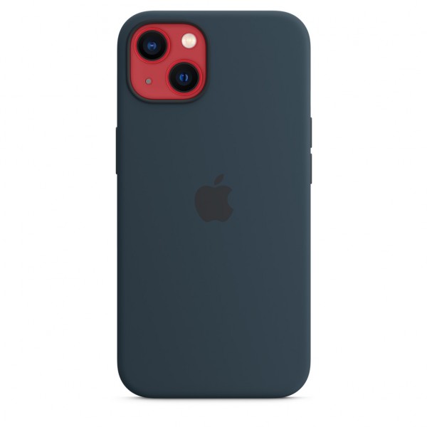 Silicone Case with Magsafe для iPhone 13 (Abyss Blue)