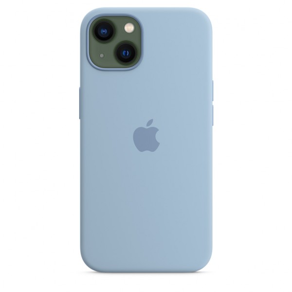 Apple Silicone Case with MagSafe для iPhone 13 (MN613) Blue Fog