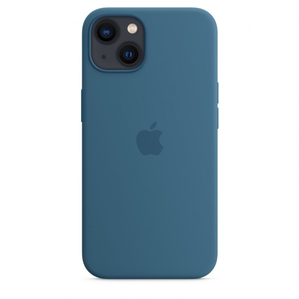 Silicone Case with Magsafe для iPhone 13 (Blue Jay)