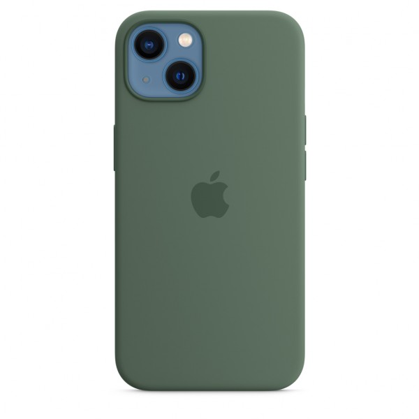 Apple Silicone Case with MagSafe для iPhone 13 (MN633) Eucalyptus
