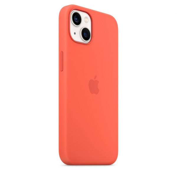Silicone Case with Magsafe для iPhone 13 (Nectarine)