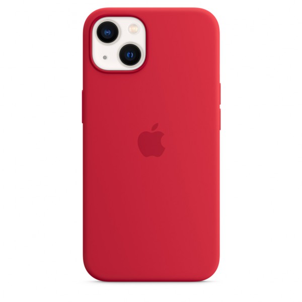 Silicone Case with Magsafe для iPhone 13 (Product Red)
