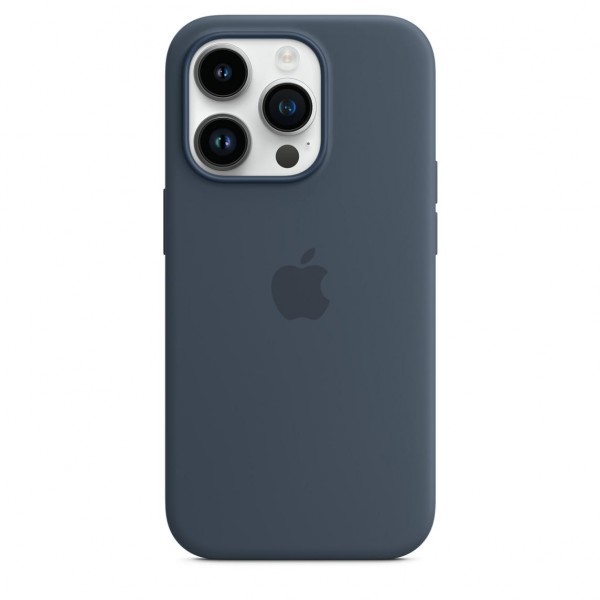 Silicone Case with Magsafe для iPhone 14 Pro Max (Storm Blue)