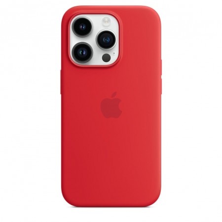 Silicone Case with Magsafe для iPhone 14 Pro (Red)