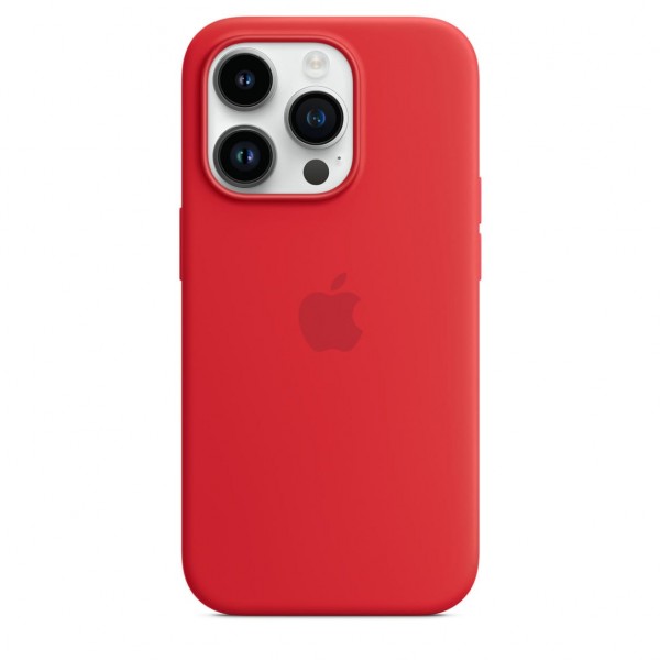 Silicone Case with Magsafe для iPhone 14 Pro Max (Red)
