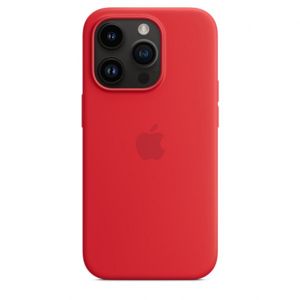 Silicone Case with Magsafe для iPhone 14 Pro Max (Red)