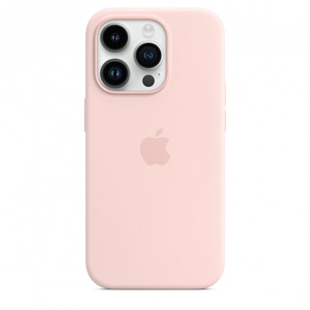 Silicone Case with Magsafe для iPhone 14 Pro Max (Chalk Pink)