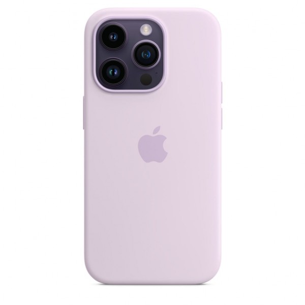 Silicone Case with Magsafe для iPhone 14 Pro (Lilac)