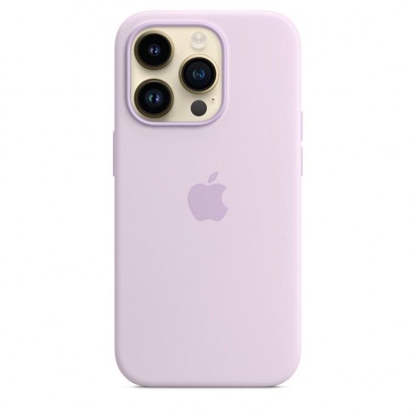 Silicone Case with Magsafe для iPhone 14 Pro (Lilac)