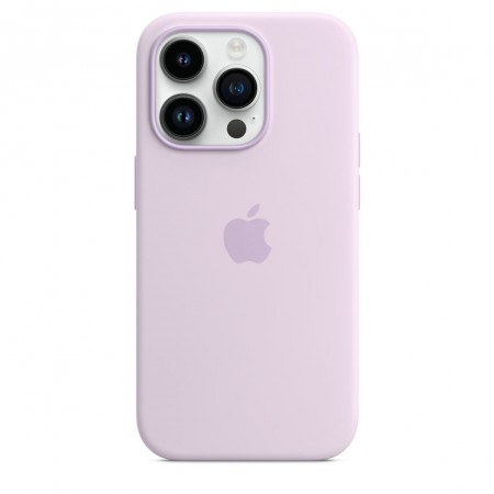 Silicone Case with Magsafe для iPhone 14 Pro Max (Lilac)
