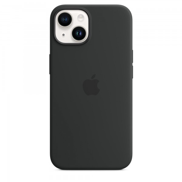 Silicone case with Magsafe для iPhone 14 Plus (Midnight)