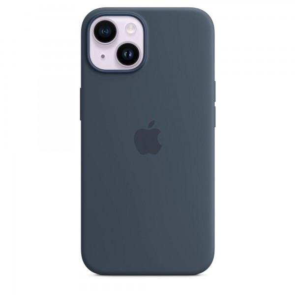 Silicone case для iPhone 14 (Storm Blue)
