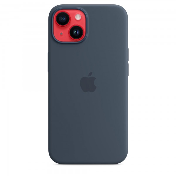 Silicone case для iPhone 14 (Storm Blue)
