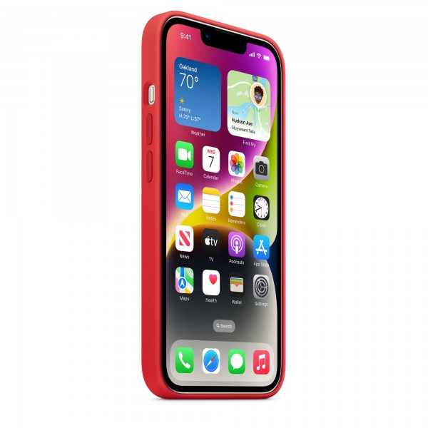 Silicone case для iPhone 14 Plus (Product Red)