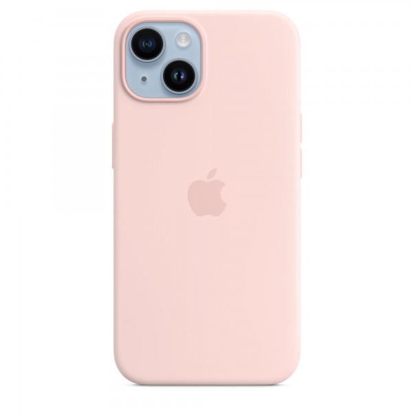 Silicone case для iPhone 14 Plus (Chalk Pink)