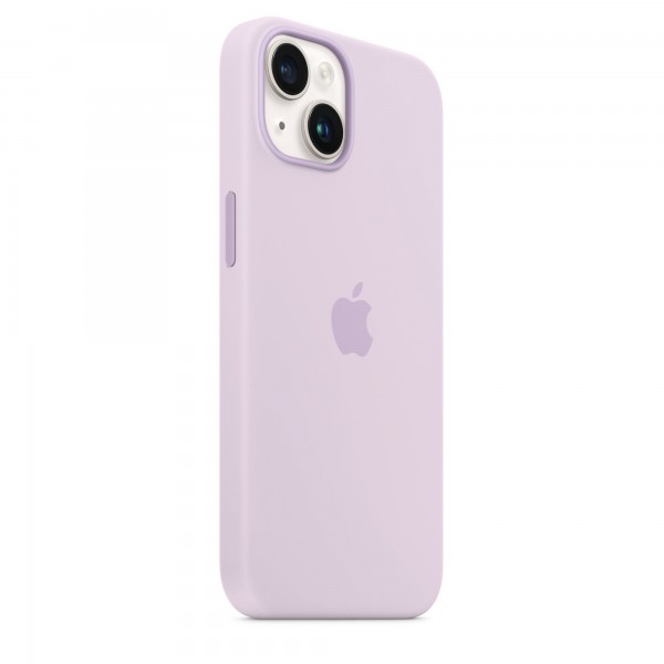 Silicone case with Magsafe для iPhone 14 Plus (Lilac)