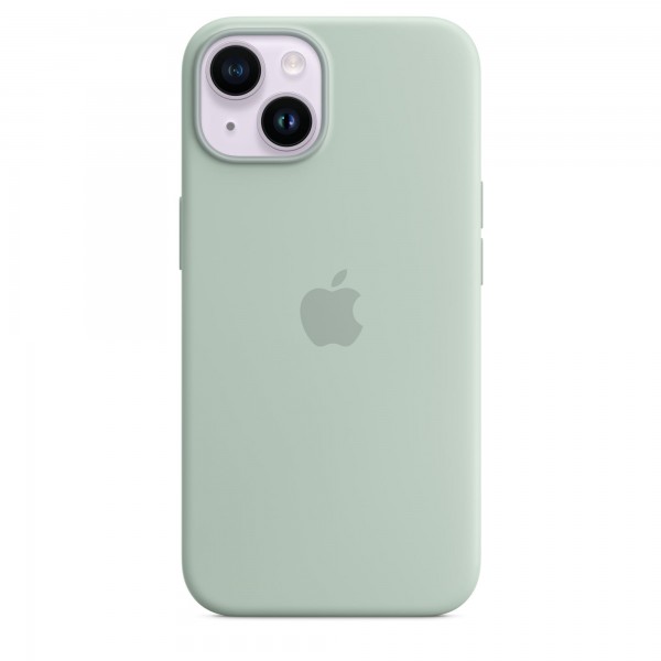 Silicone case для iPhone 14 (Succulent)