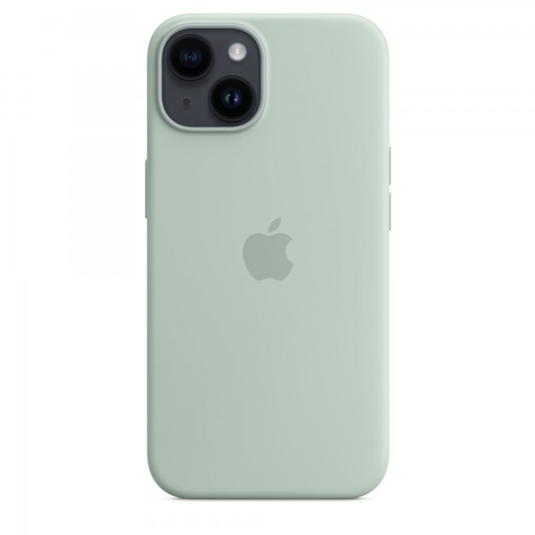 Silicone case для iPhone 14 Plus (Succulent)