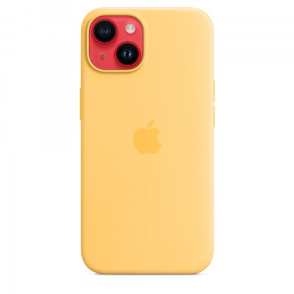 Silicone case для iPhone 14 Plus (Sunglow)