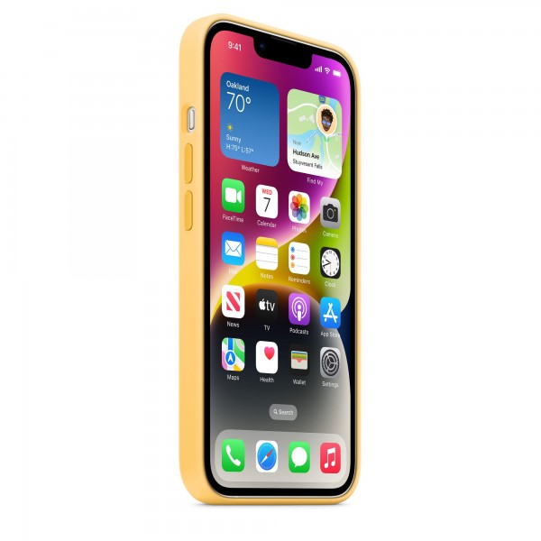 Silicone case для iPhone 14 Plus (Sunglow)