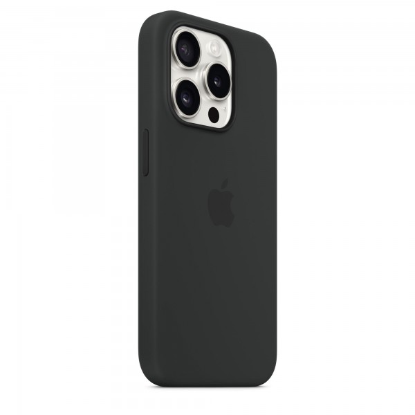 Silicone Case with Magsafe для iPhone 15 Pro Max (Black)