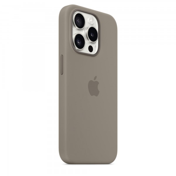 Silicone Case with Magsafe для iPhone 15 Pro (Clay)