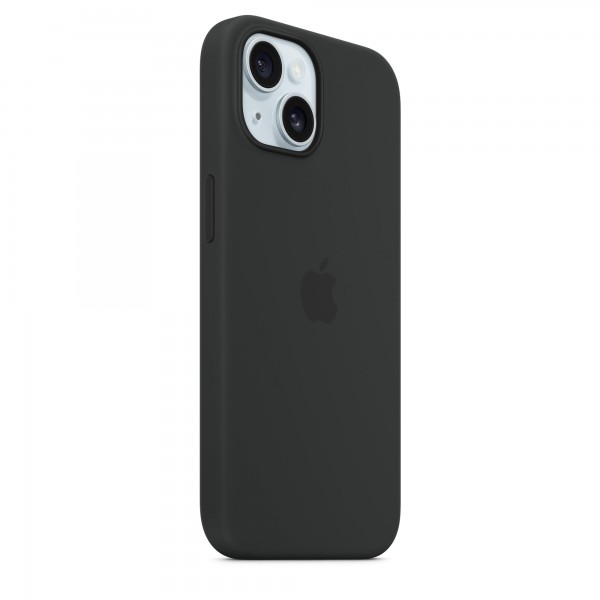 Silicone Case with Magsafe для iPhone 15 (Black)