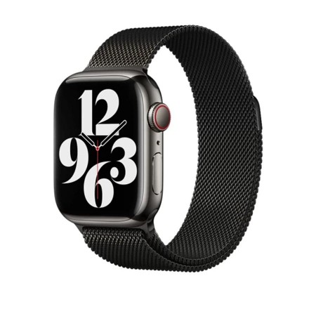 Металічний ремінець Milanese Loop для Apple Watch 38mm|40mm|41mm (Black)