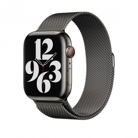 Металічний ремінець Milanese Loop для Apple Watch 38mm|40mm|41mm (Graphite)