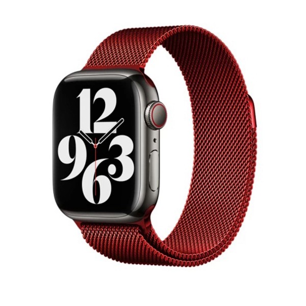 Металічний ремінець Milanese Loop для Apple Watch 38mm|40mm|41mm (Red)