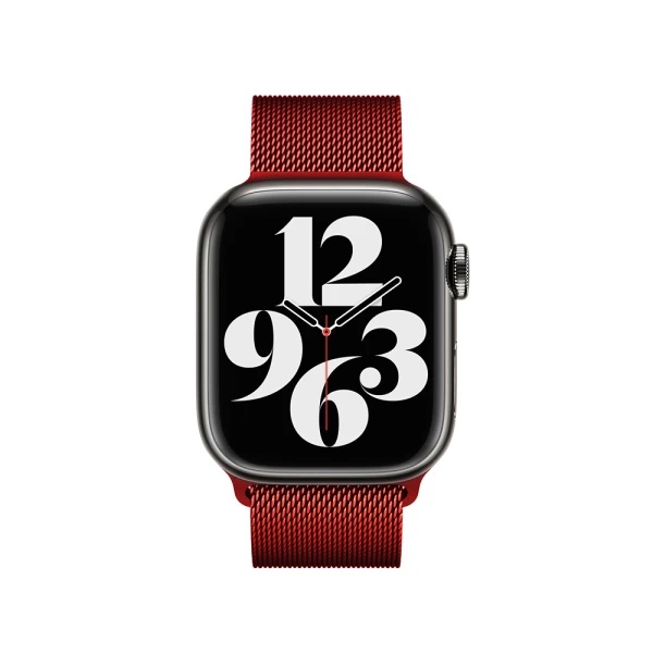 Металічний ремінець Milanese Loop для Apple Watch 42mm|44mm|44mm (Red)