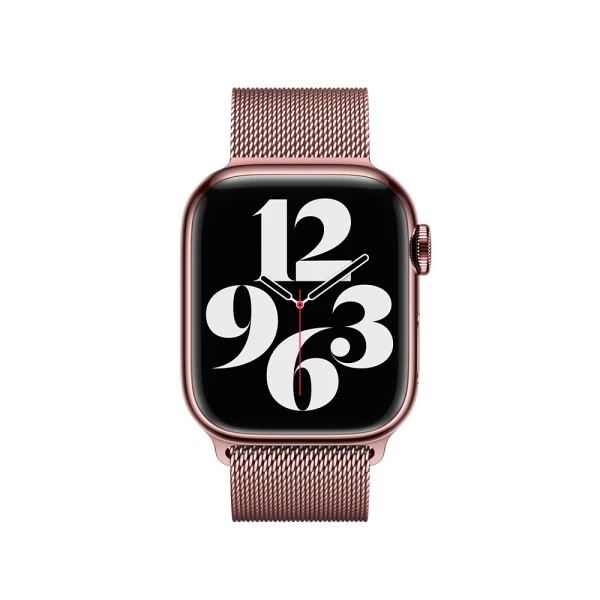 Металічний ремінець Milanese Loop для Apple Watch 42mm|44mm|44mm (Rose Gold)