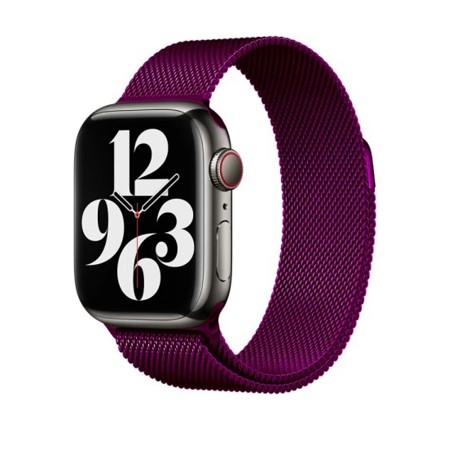 Металічний ремінець Milanese Loop для Apple Watch 42mm|44mm|44mm (Purple)