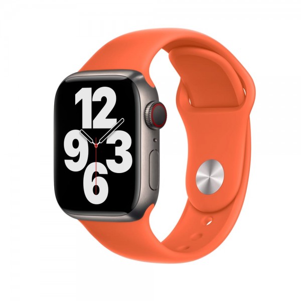 Силіконовий ремінець Sport Band для Apple Watch 38mm|40mm|41mm (Apricot)