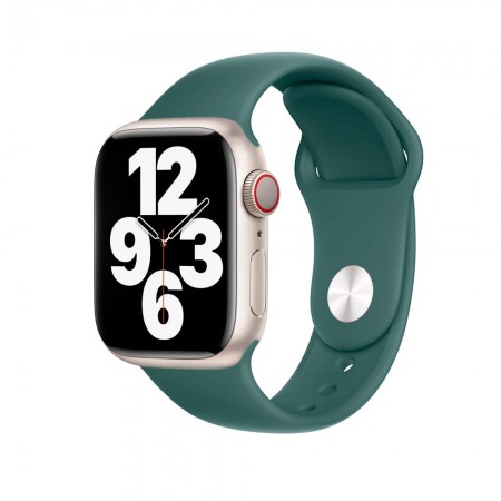 Силіконовий ремінець Sport Band для Apple Watch 42mm|44mm|45mm (Camouflage Green)