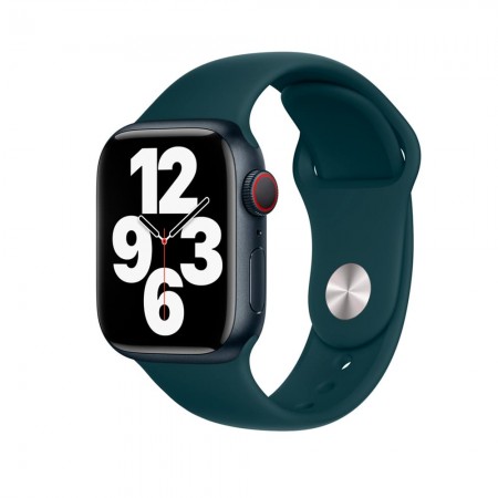 Силиконовый ремешок Sport Band для Apple Watch 42mm|44mm|45mm (Cosmos Blue)