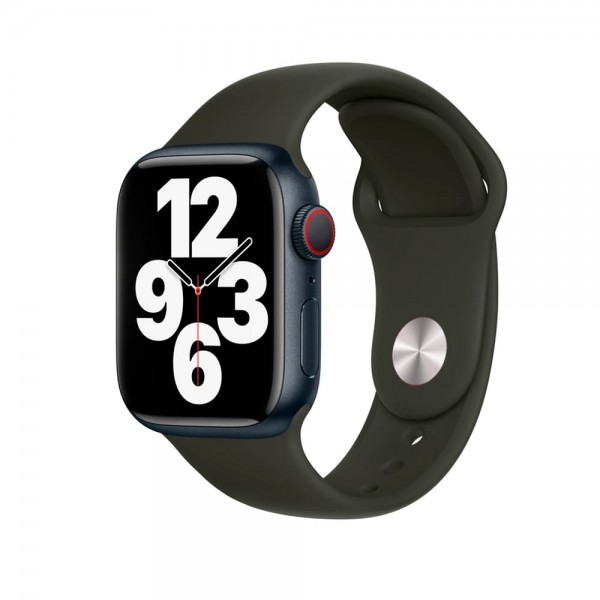 Силіконовий ремінець Sport Band для Apple Watch 38mm|40mm|41mm (Dark Olive)