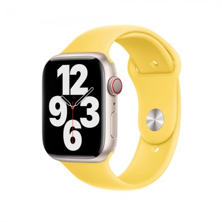 Силіконовий ремінець Sport Band для Apple Watch 38mm|40mm|41mm (Lemon Zest)
