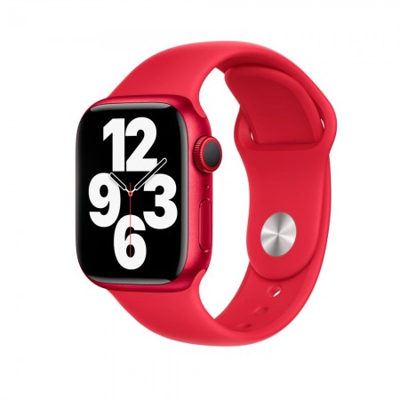 Силиконовый ремешок Sport Band для Apple Watch 42mm|44mm|45mm (Red)